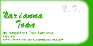 marianna topa business card